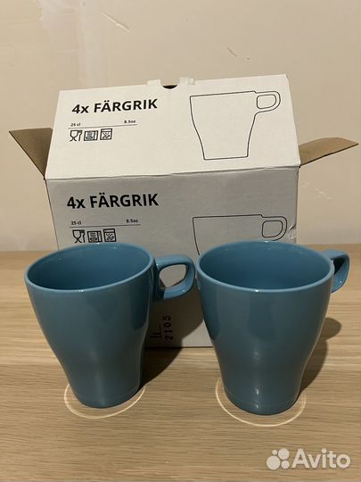 Набор кружек IKEA färgrik фэргрик новый