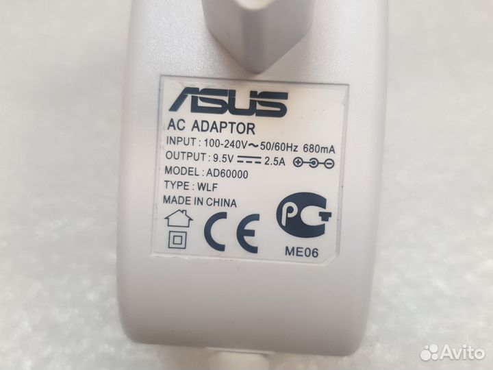 Блок питания для нетбука asus EEE PC 9.5V-2.5A б/у