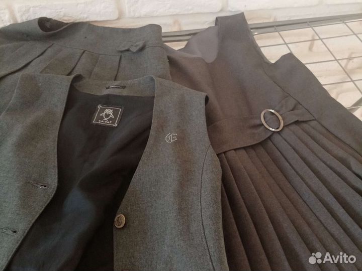 Форма серая для девочки 122 128