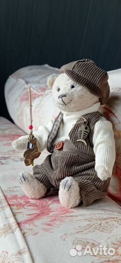 Мишутка рыбачок в стиле Тэдди. Ручная работа