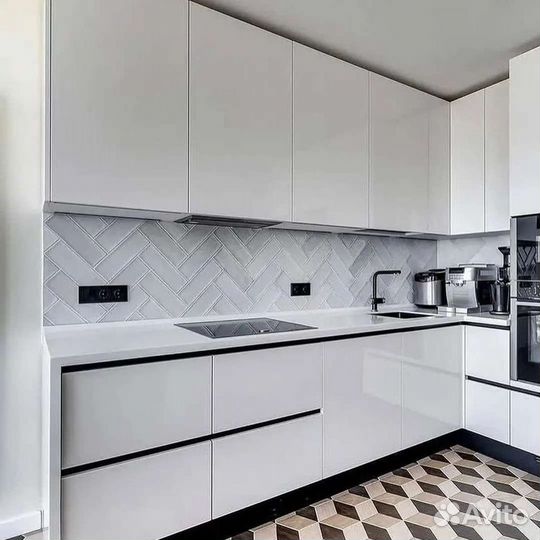 Кухня белоснежка