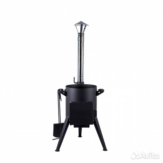 Печь под казан с трубой