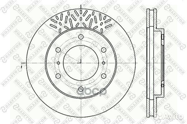 6020-3033V-SX диск тормозной передний Mitsubis