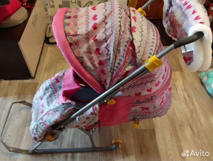 Детские санки коляска