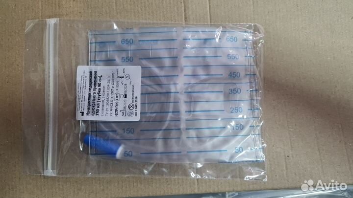 Мочеприемник взр. о/р ножной 750мл ассомедика