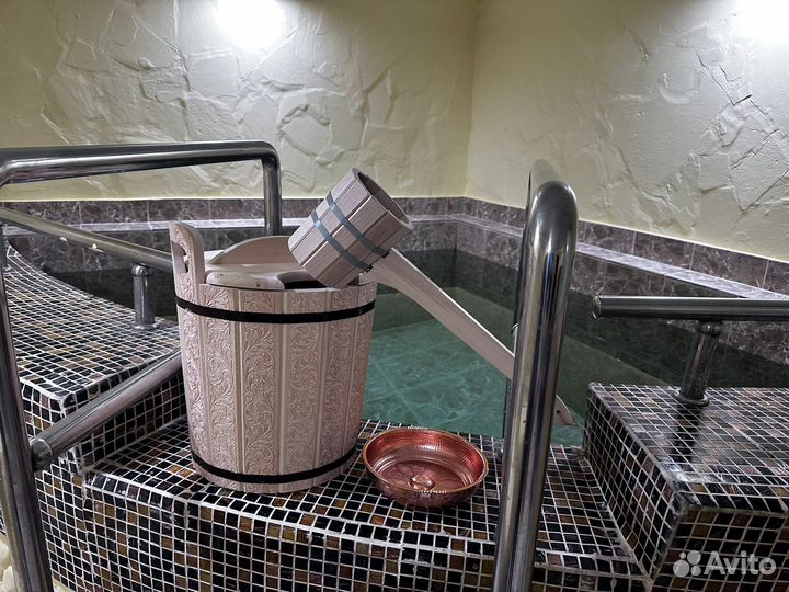 Баня сауна с бассейном