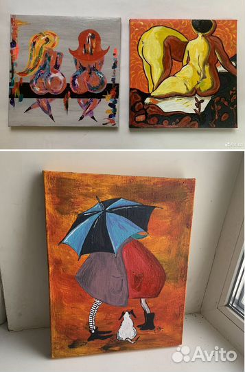 Картины интерьерные. акрил. холст