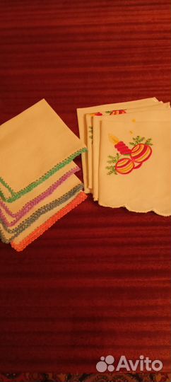 Салфетки тканевые с вышивкой