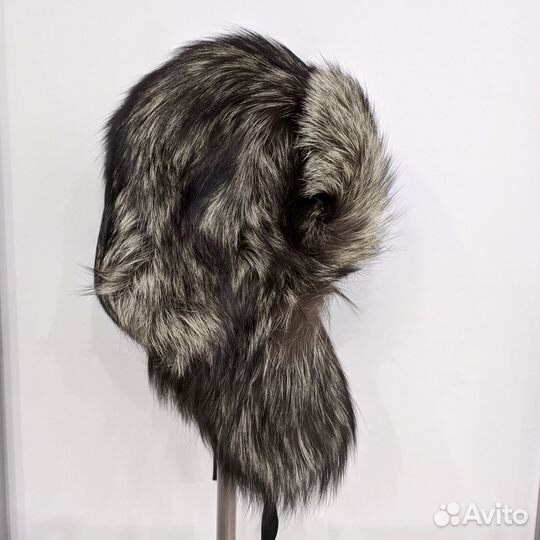 Шапка ушанка из чернобурки