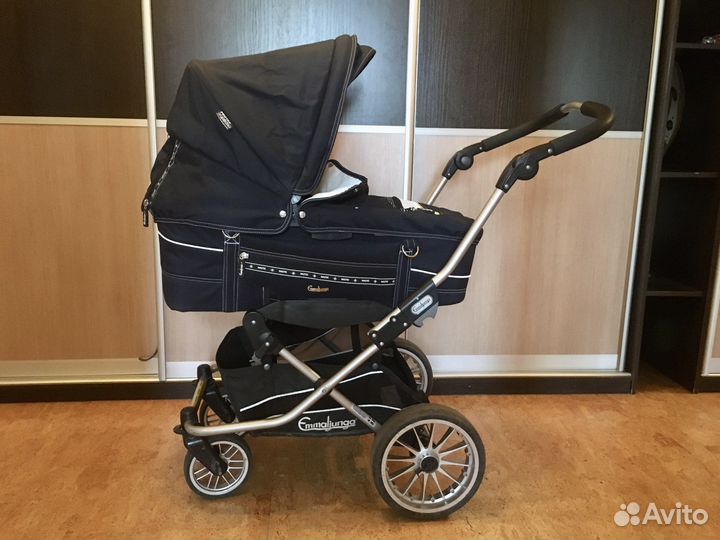 Коляска 2в1 Emmaljunga Nitro City синяя
