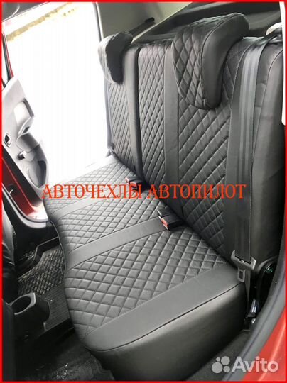 Чехлы Автопилот Renault Sandero 1 из экокожи Ромб