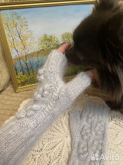 Митенки пух норки