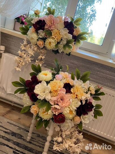 Цветы на свадебный стол