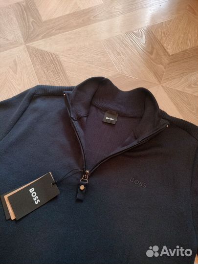 Джемпер мужской на полумолнии Boss