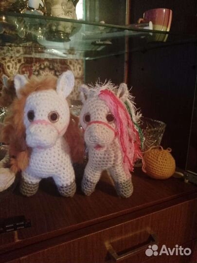 Лошадки ручная работа. Брелки смайлики