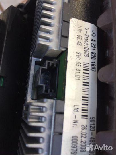 A2218201697 блок климата mercedes w221