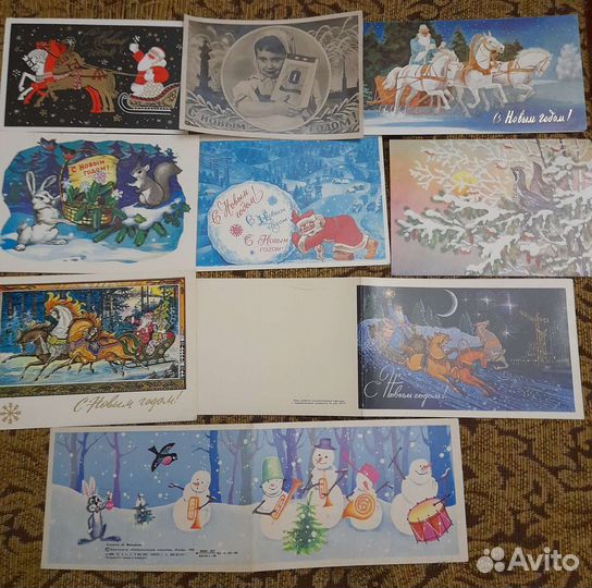 Открытки новогодние СССР