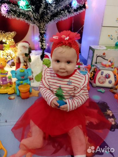 Платье новогоднее для девочки 74