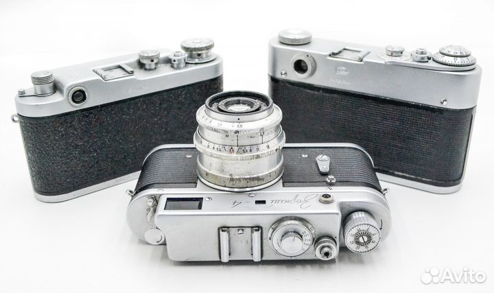 Фотоаппараты Фэд-2, Фэд-3, Зоркий-4. Одним лотом