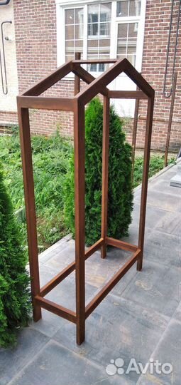 Дровник из кортеновской стали