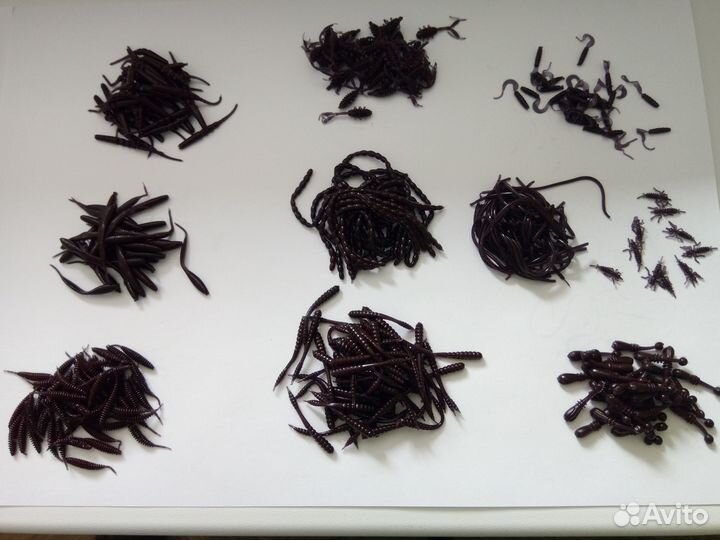 Силиконовые приманки и мормышки