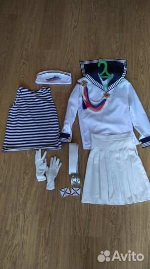 Морская форма для девочки, костюм морячки