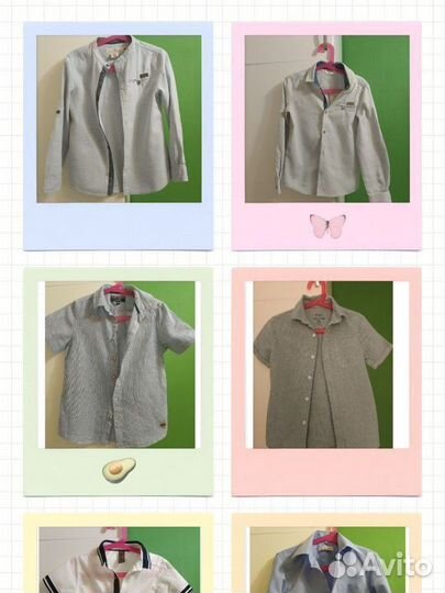 Брендовые Рубашки брюки ботинки кеды