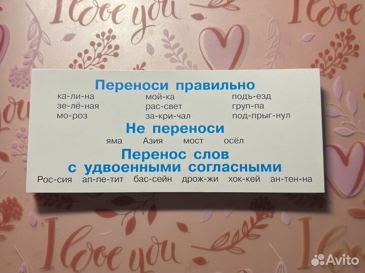 Набор карточек по русскому языку