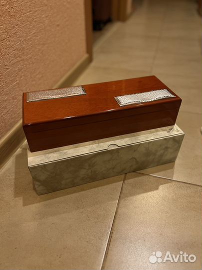 Деревянная итальянская шкатулка новая в подарок