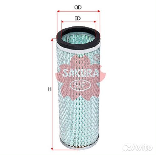 Фильтр воздушный A-2704 sakura 285*101*81 Hitachi