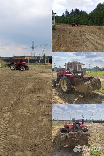 Вспашка планировка участка, аренда миниэксковатора