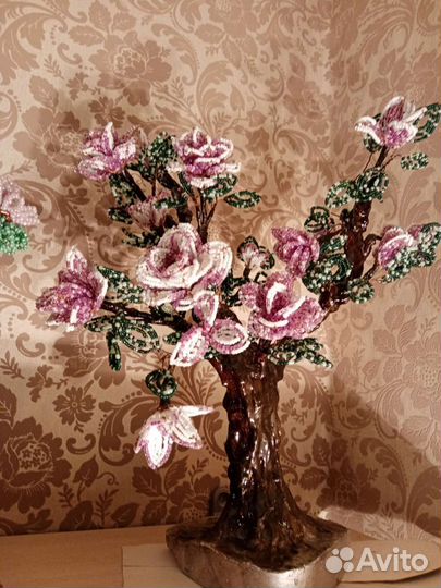 Деревья из бисера