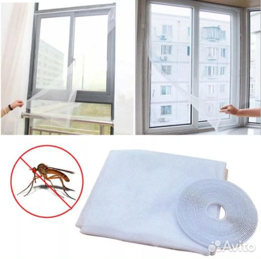 Сетка москитная с креплением 150х130 см (est)