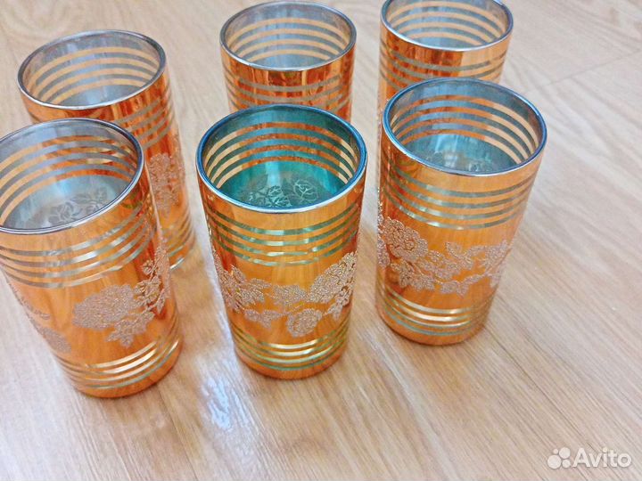 Стаканы с позолотой