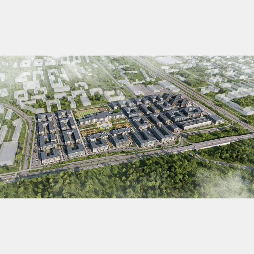 2-к. квартира, 57,7 м², 1/5 эт.