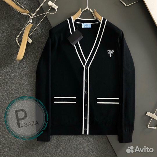 Кардиган из натурального хлопка Prada