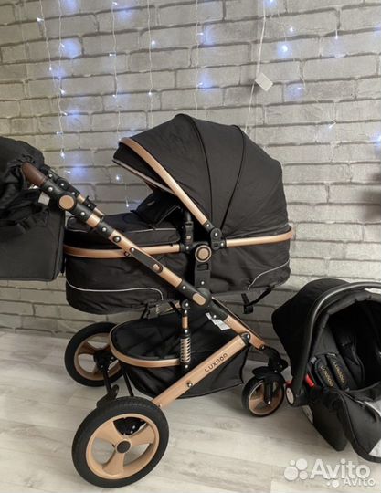 Коляска 3 в 1Luxmom 518, новая