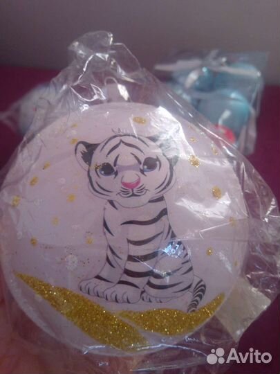 Шары на ёлку новые стекло