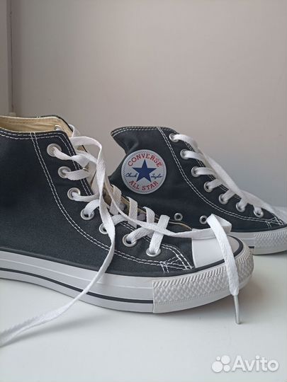 Кеды converse черные размер 23,5 см 37 (eur)