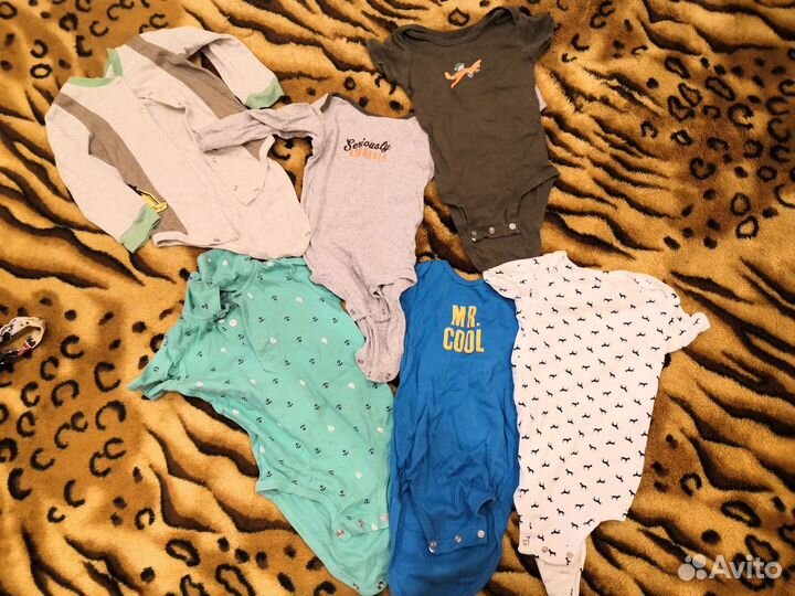 Пакетом боди, шорты, майки на 1-1,5 года (размер 1