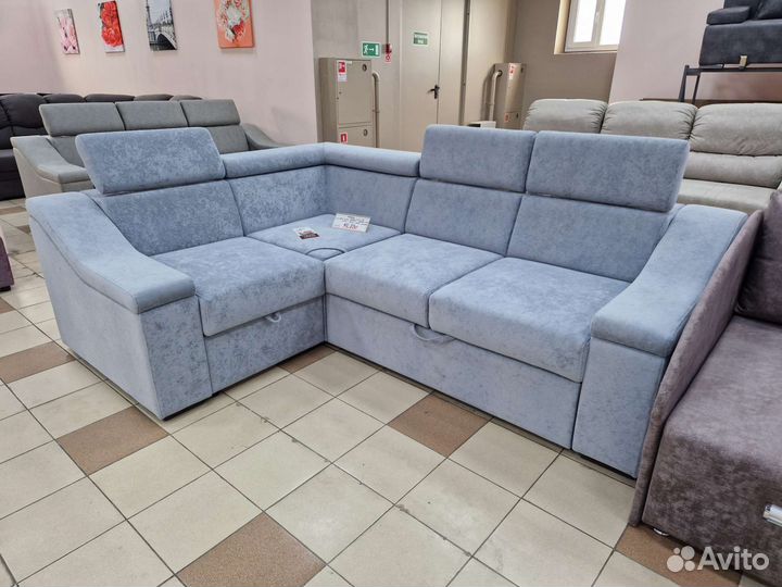 Угловой диван Даймонд независимый пружинный блок