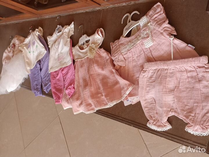 Одежда для девочек 9 мес