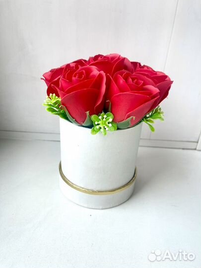 Букет из мыльных роз