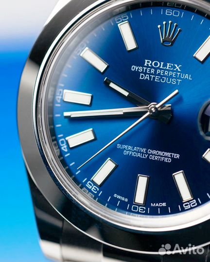 Часы Rolex Oyster Datejust Blue оригинал VS