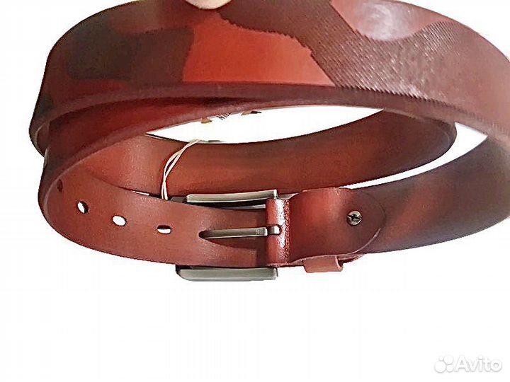 Ремень кожаный под камуфляж Премиум 229