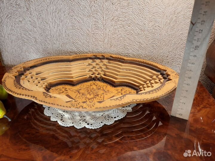 Хлебница сухарница конфетница фруктовница Ваза