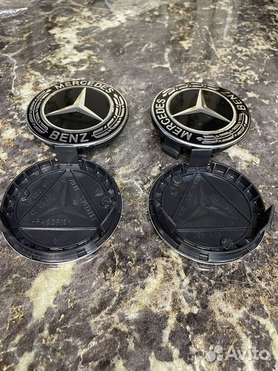 Колпачки на литые диски mercedes 75мм