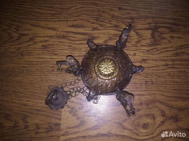 Старинный бронзовый подсвечник