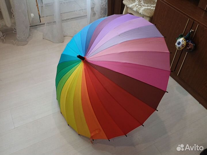 Зонт разноцветный радужный citymoon