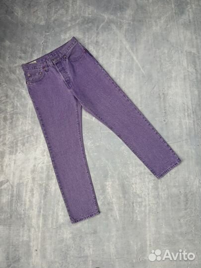 Джинсы Levis 501 Violett Cropped Fit оригинал